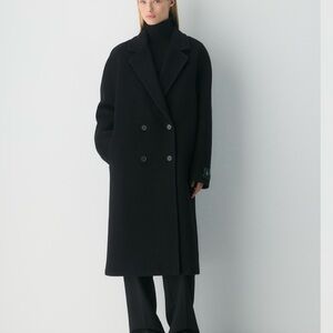 Aritzia Black Pea Coat
